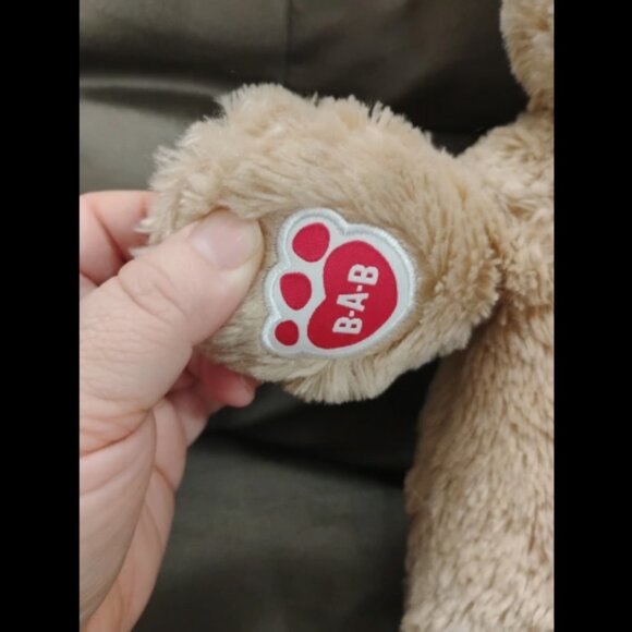 Build a Bear Happy Birthday Plush Tan Bear Blue Confetti Plush Stuffed Animal - Picture 4 of 11